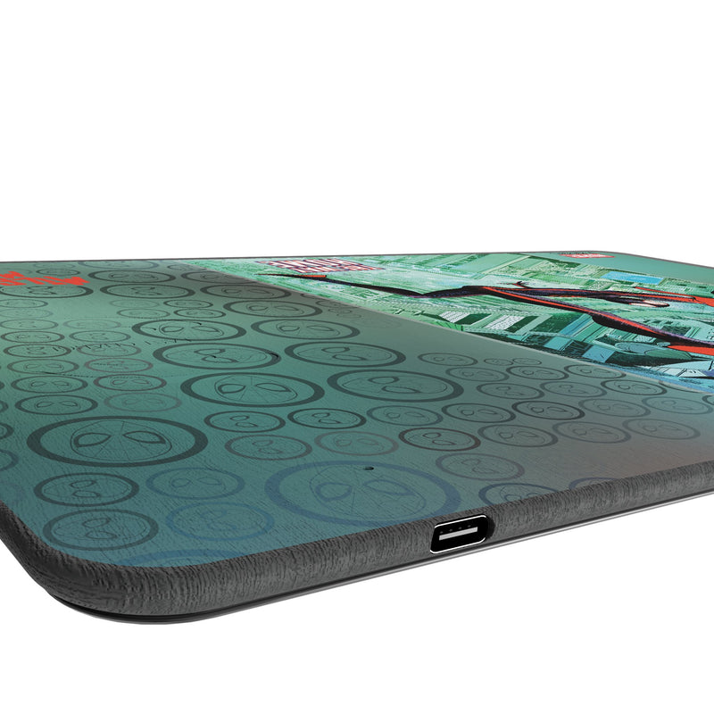 Marvel Miles Morales Classic Cover 15-Watt Wireless Charger and Mouse Pad Port.Jpg