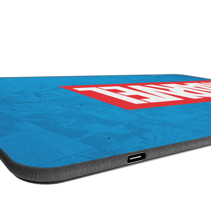 Marvel Comics Marvel Logo 15-Watt Wireless Charger and Mouse Pad Port.Jpg