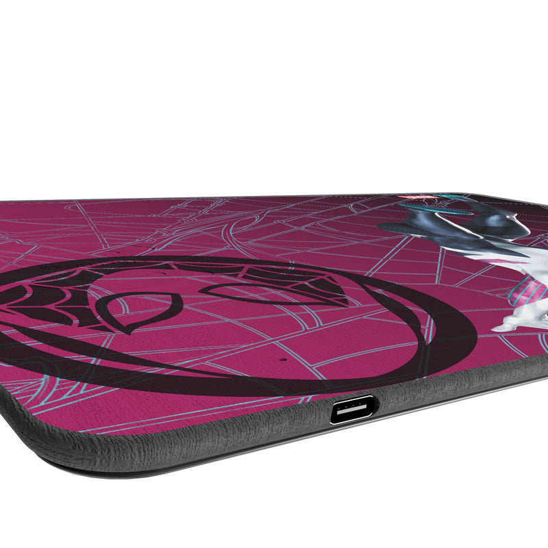 Marvel Spider-Gwen MechLine 15-Watt Wireless Charger and Mouse Pad Port.Jpg