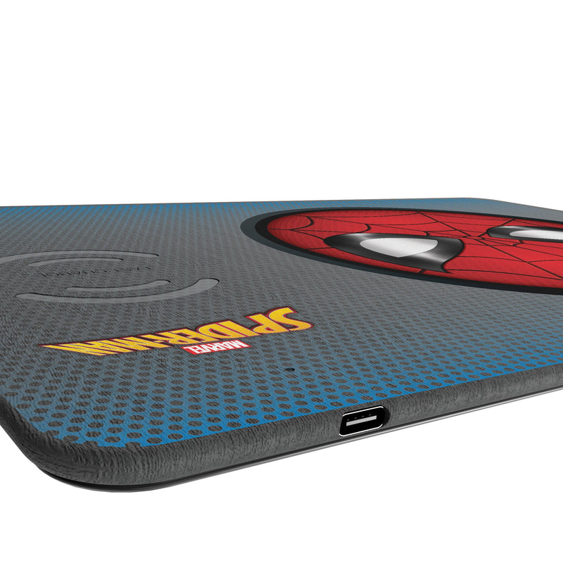 Marvel Spider-Man Grid 15-Watt Wireless Charger and Mouse Pad Port.Jpg