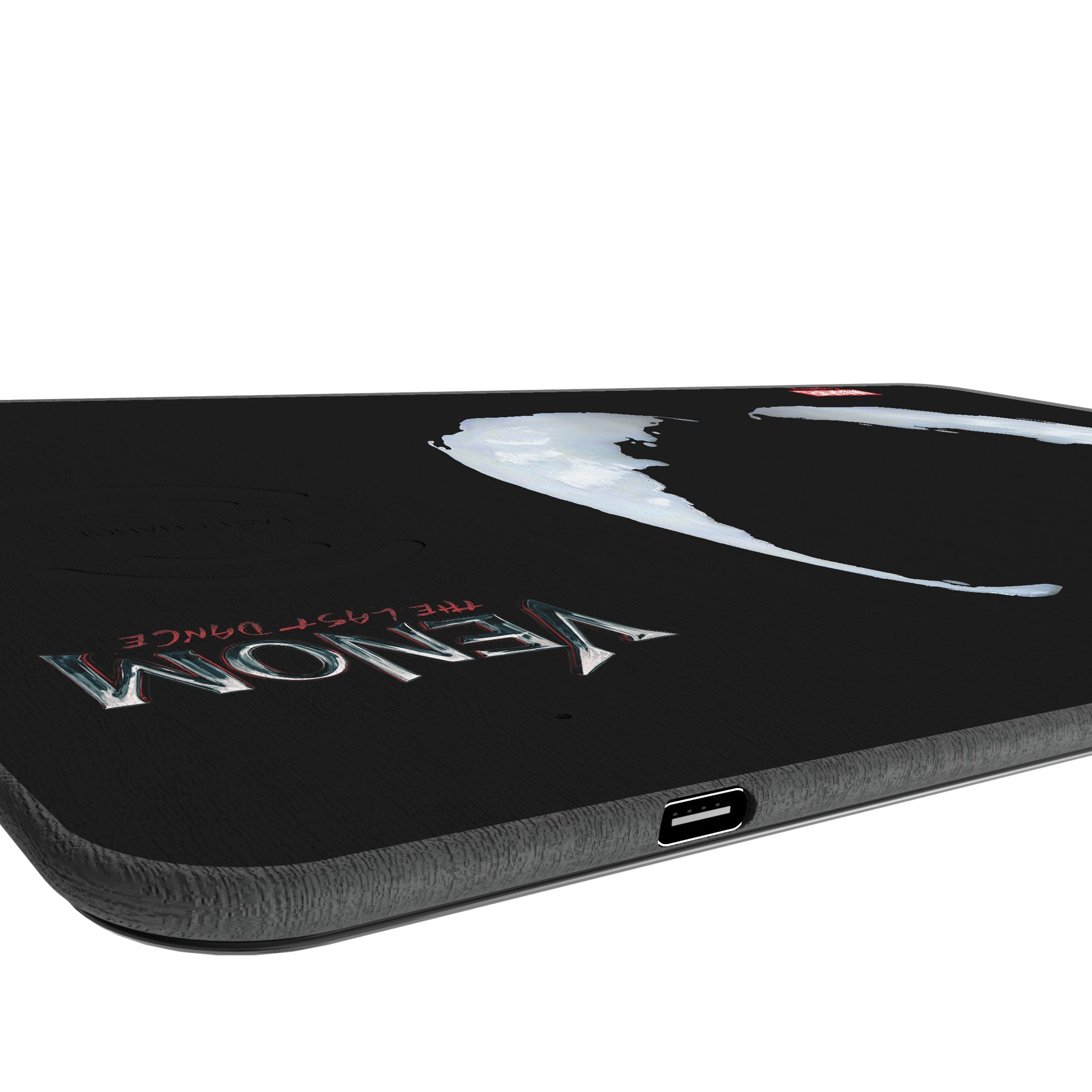 Marvel Venom Badge 15-Watt Wireless Charger and Mouse Pad Port.Jpg