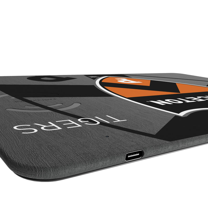 Princeton Tigers Monocolor Tilt 15-Watt Wireless Charger and Mouse Pad Port.Jpg