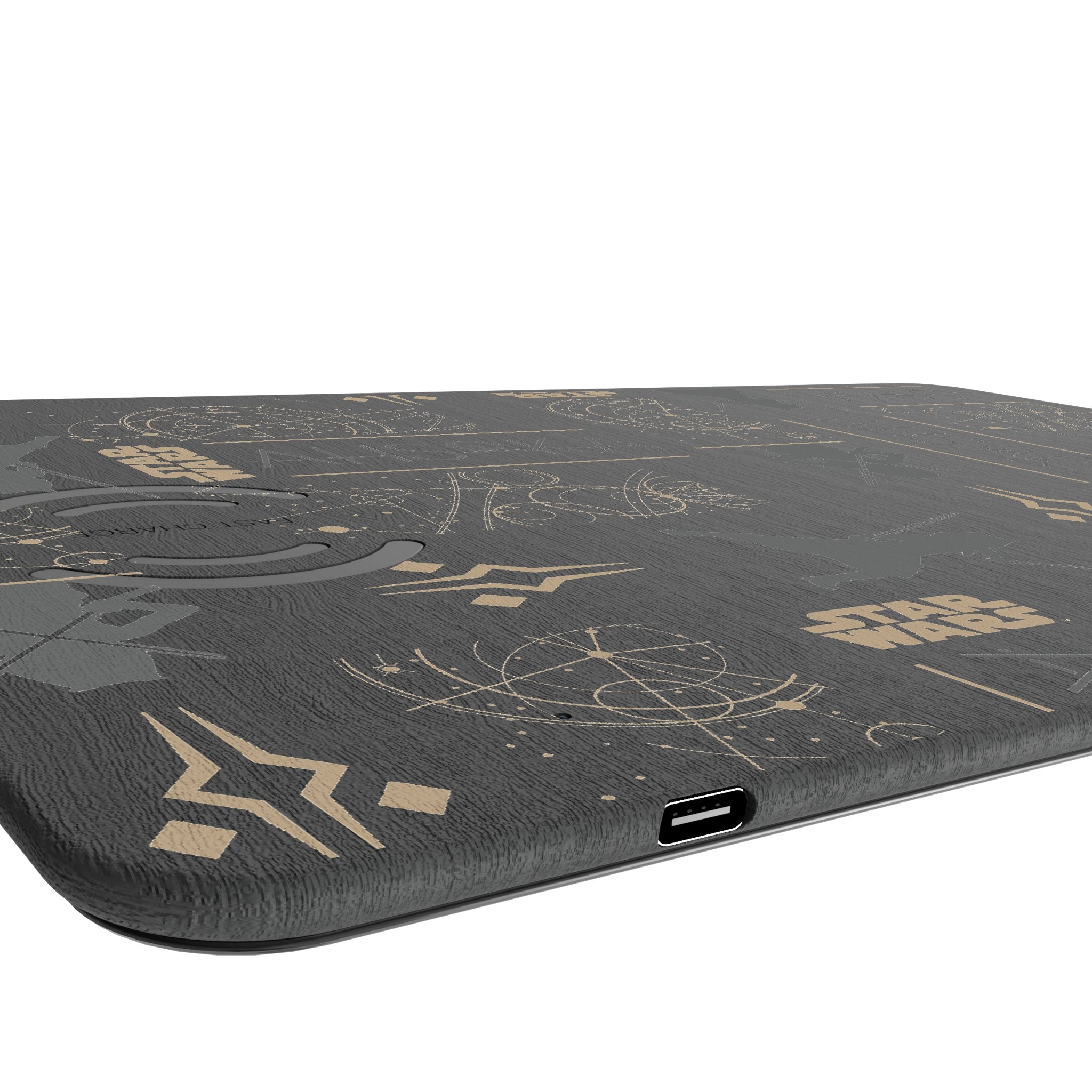 Star Wars Ahsoka Pattern 15-Watt Wireless Charger and Mouse Pad Port.Jpg