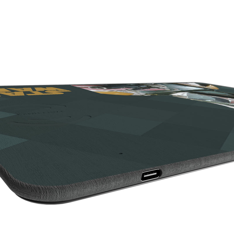 Star Wars Boba Fett Color Block 15-Watt Wireless Charger and Mouse Pad Port.Jpg