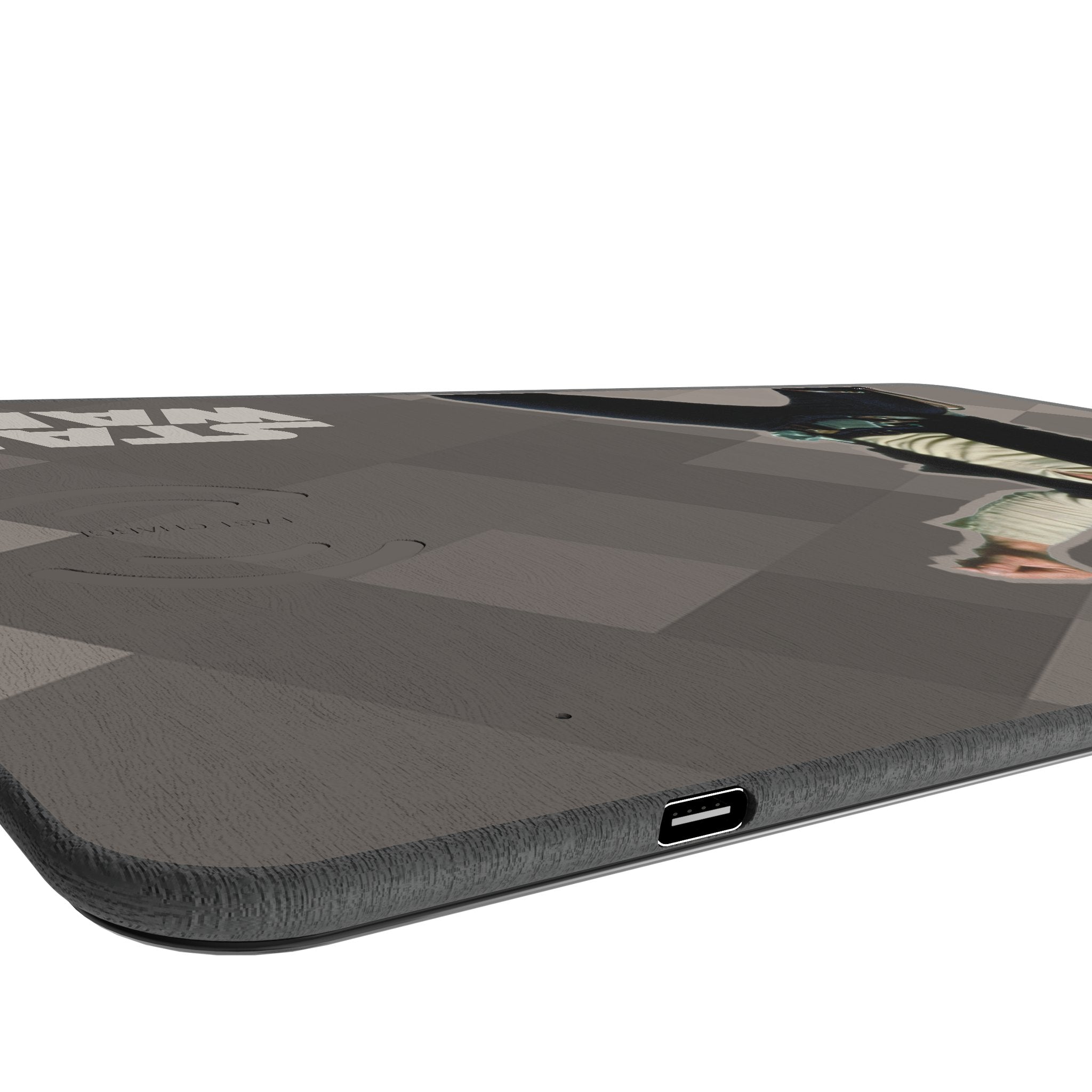 Star Wars Han Solo Color Block 15-Watt Wireless Charger and Mouse Pad Port.Jpg