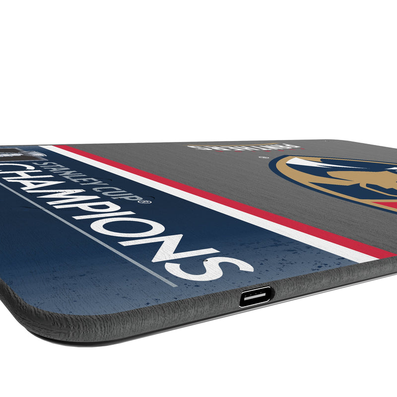 Florida Panthers 2025 Stanley Cup 15-Watt Wireless Charger and Mouse Pad Port.Jpg