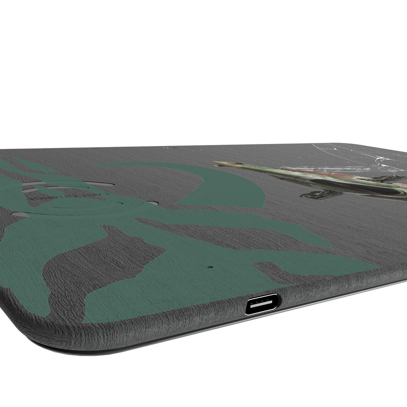 Star Wars Slave I FactionTech 15-Watt Wireless Charger and Mouse Pad Port.Jpg