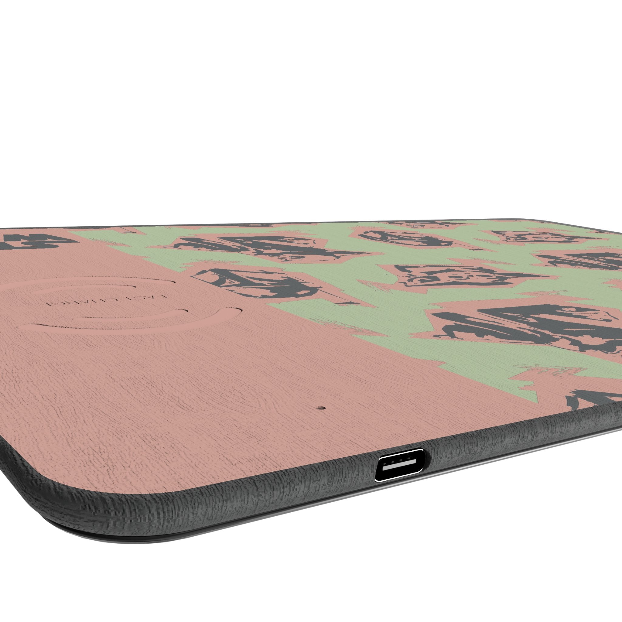 Star Wars: The Mandalorian Grogu Pattern 15-Watt Wireless Charger and Mouse Pad Port.Jpg
