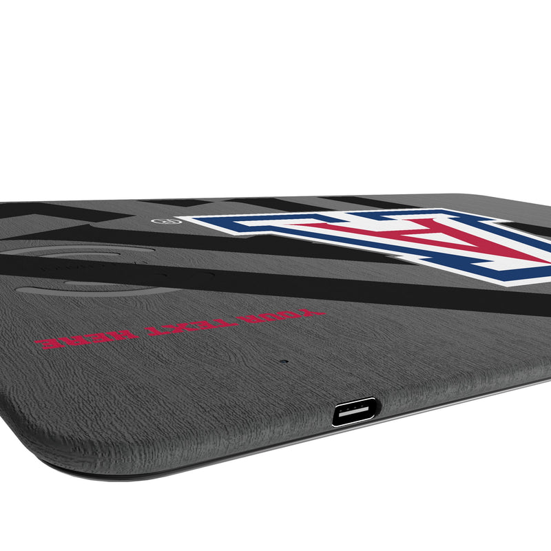 University of Arizona Wildcats Personalized Tilt 15-Watt Wireless Charger and Mouse Pad Port.Jpg