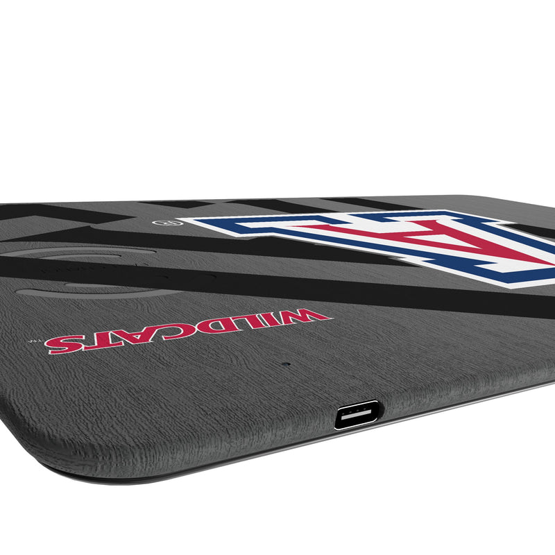 University of Arizona Wildcats Monocolor Tilt 15-Watt Wireless Charger and Mouse Pad Port.Jpg