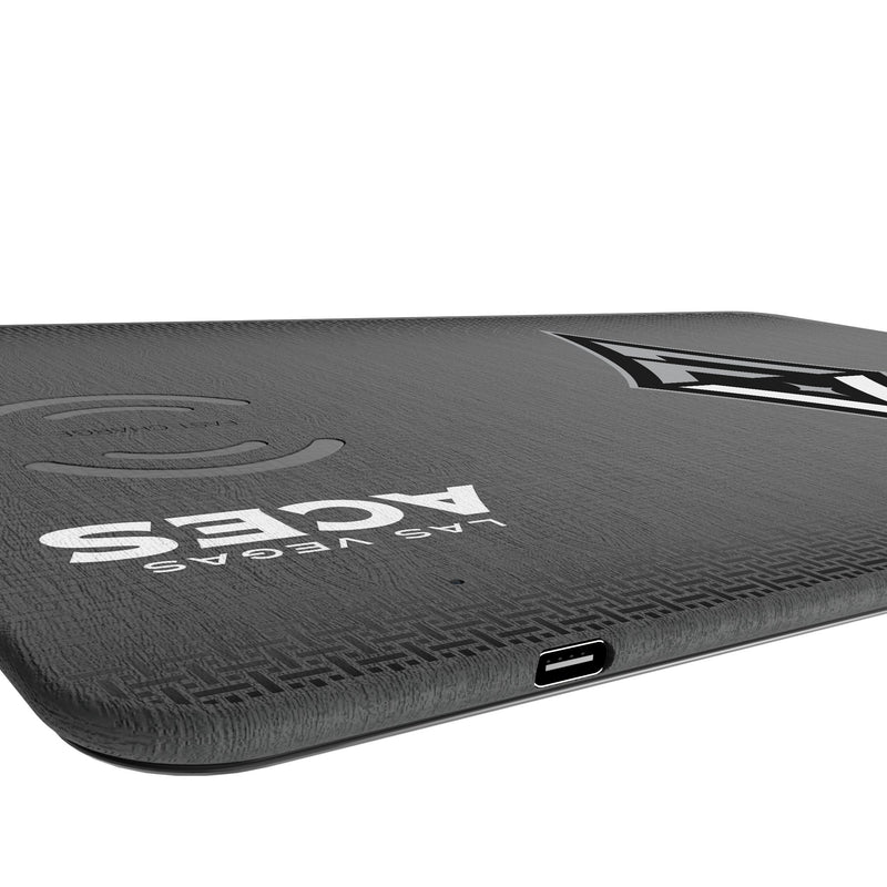 Las Vegas Aces Linen 15-Watt Wireless Charger and Mouse Pad Port.Jpg