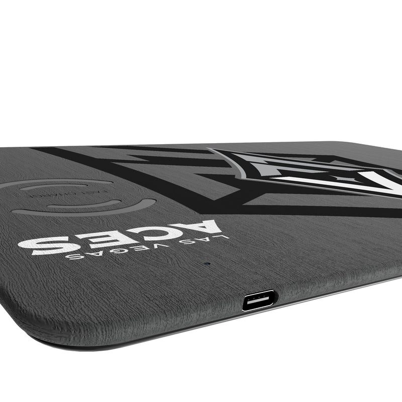 Las Vegas Aces Monocolor Tilt 15-Watt Wireless Charger and Mouse Pad Port.Jpg