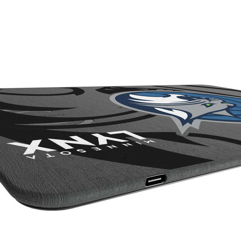 Minnesota Lynx Monocolor Tilt 15-Watt Wireless Charger and Mouse Pad Port.Jpg