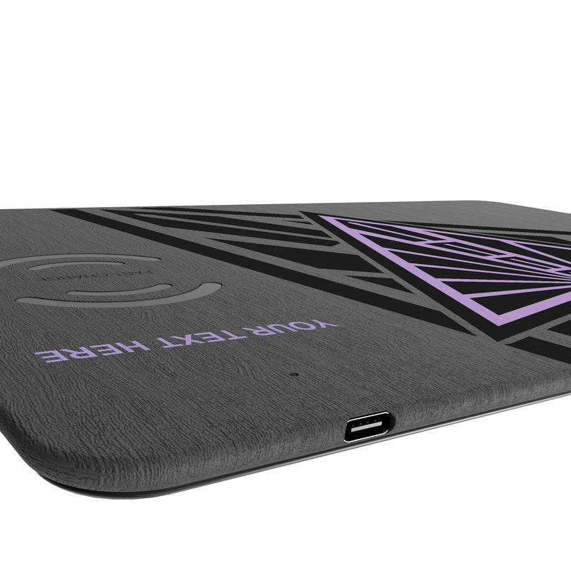 Golden State Valkyries Personalized Tilt 15-Watt Wireless Charger and Mouse Pad Port.Jpg
