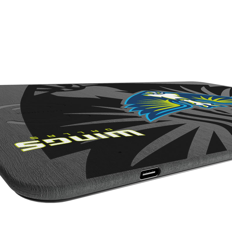 Dallas Wings Monocolor Tilt 15-Watt Wireless Charger and Mouse Pad Port.Jpg
