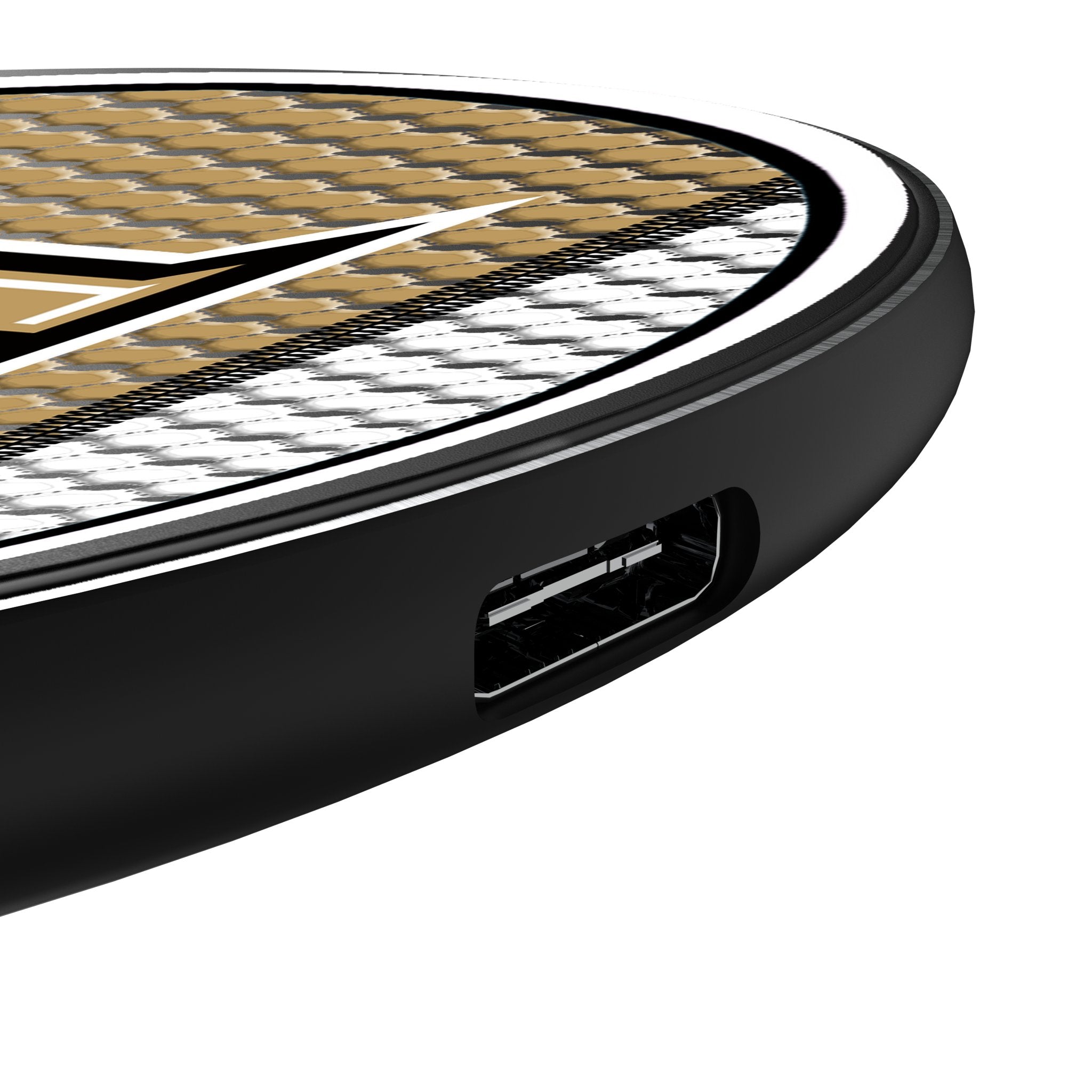 University of Central Florida Golden Knights Mesh 15-Watt Wireless Charger Detail.Jpg