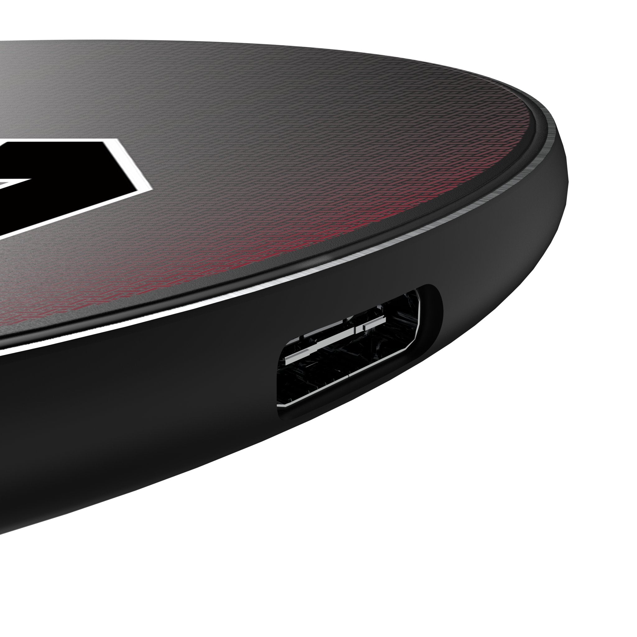 University of South Carolina Gamecocks Linen 15-Watt Wireless Charger Detail.Jpg