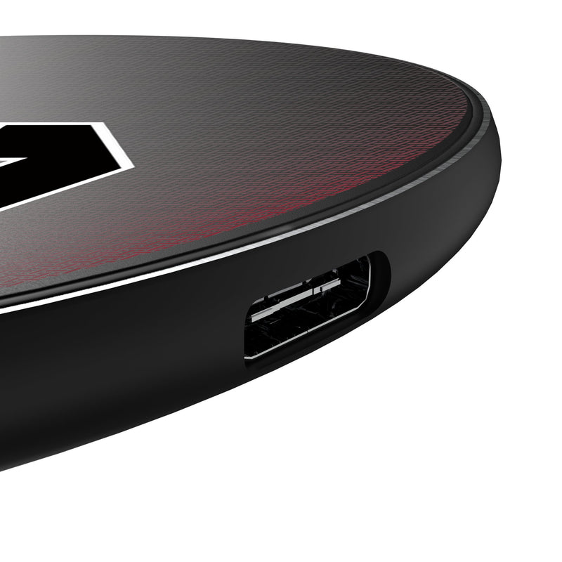 University of South Carolina Gamecocks Linen 15-Watt Wireless Charger Detail.Jpg