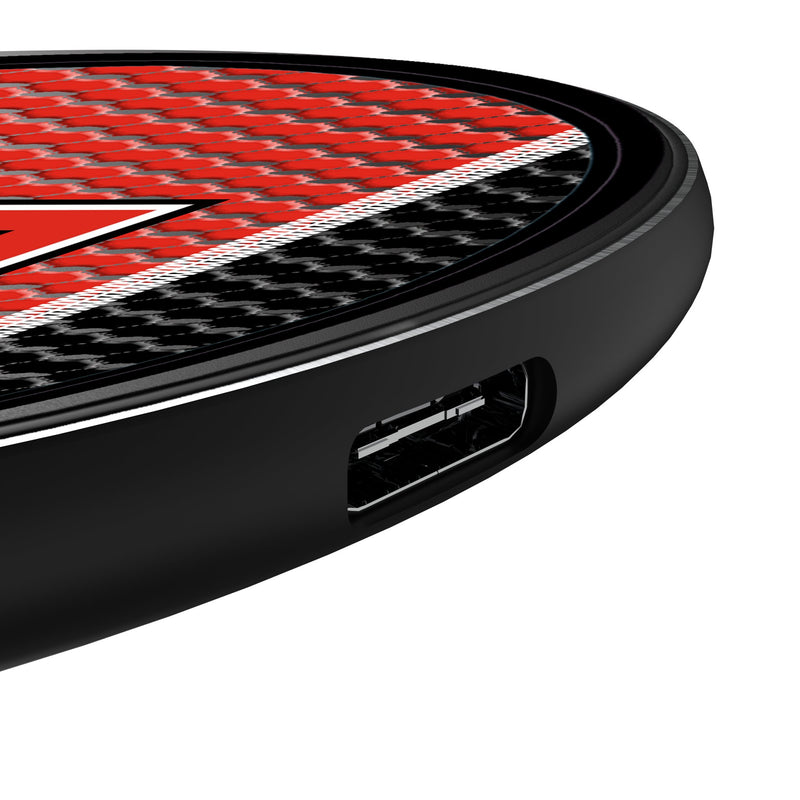 Texas Tech Red Raiders Mesh 15-Watt Wireless Charger Detail.Jpg