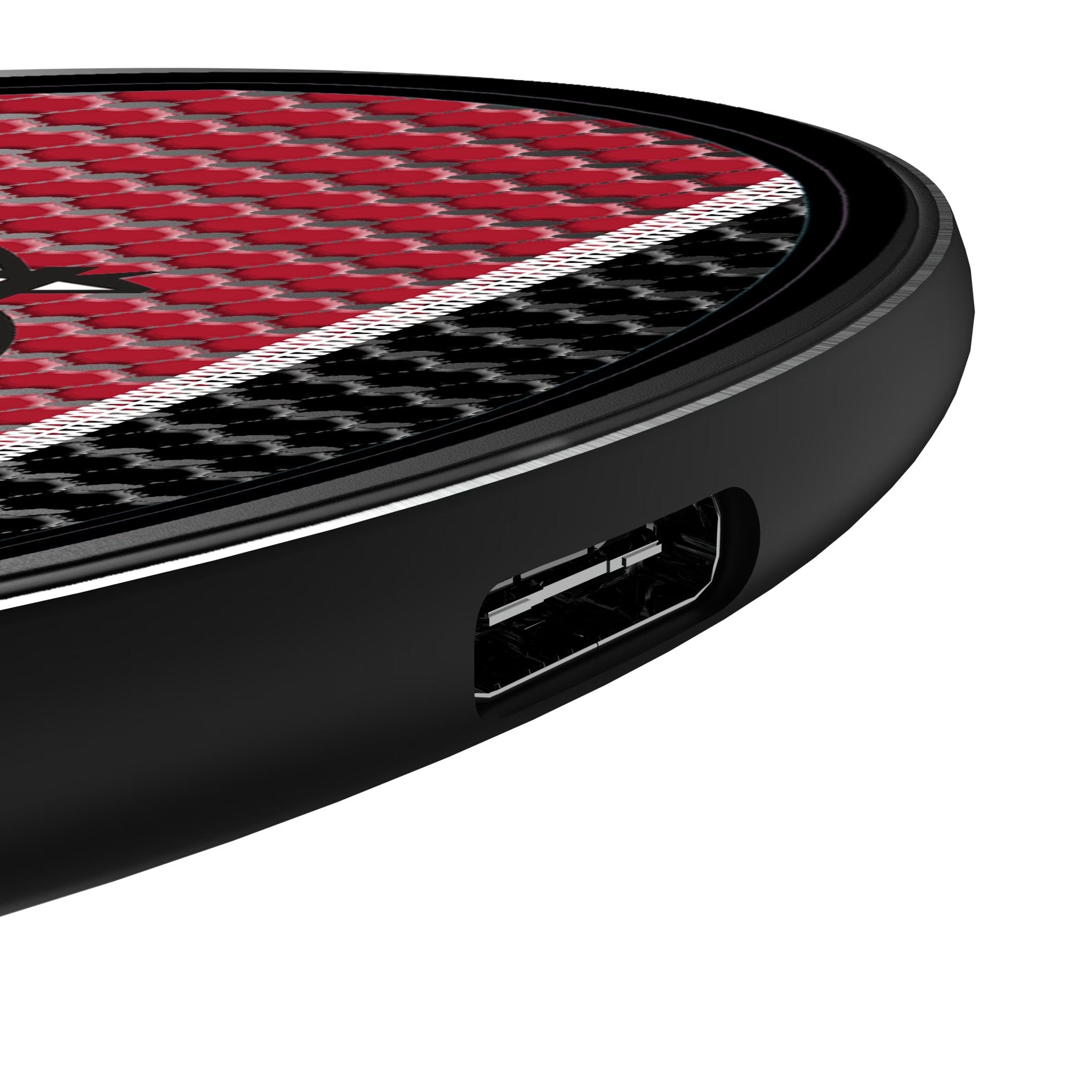 University of Utah Utes Mesh 15-Watt Wireless Charger Detail.Jpg
