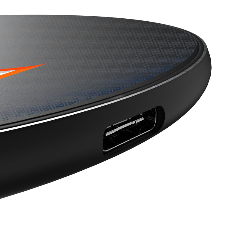 University of Virginia Cavaliers Linen 15-Watt Wireless Charger Detail.Jpg