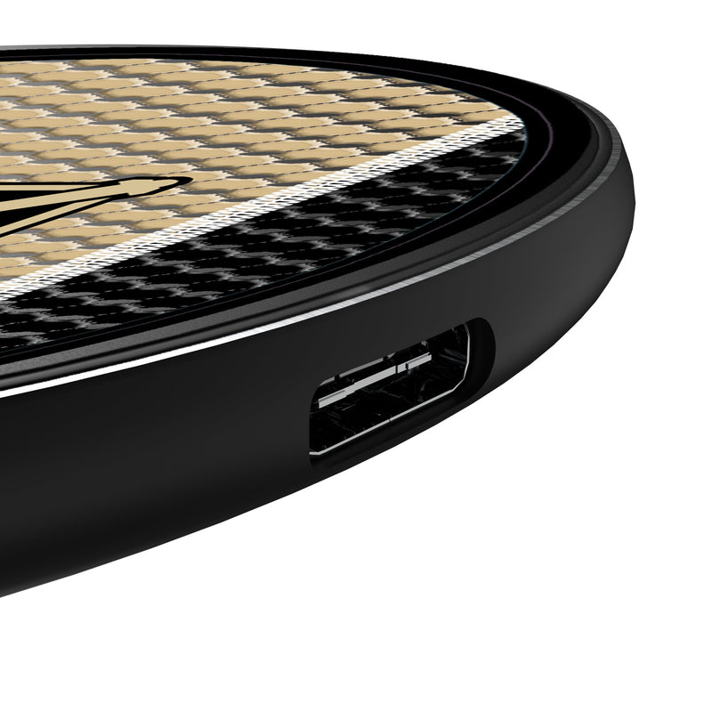 United States Military Academy Black Knights Mesh 15-Watt Wireless Charger Detail.Jpg