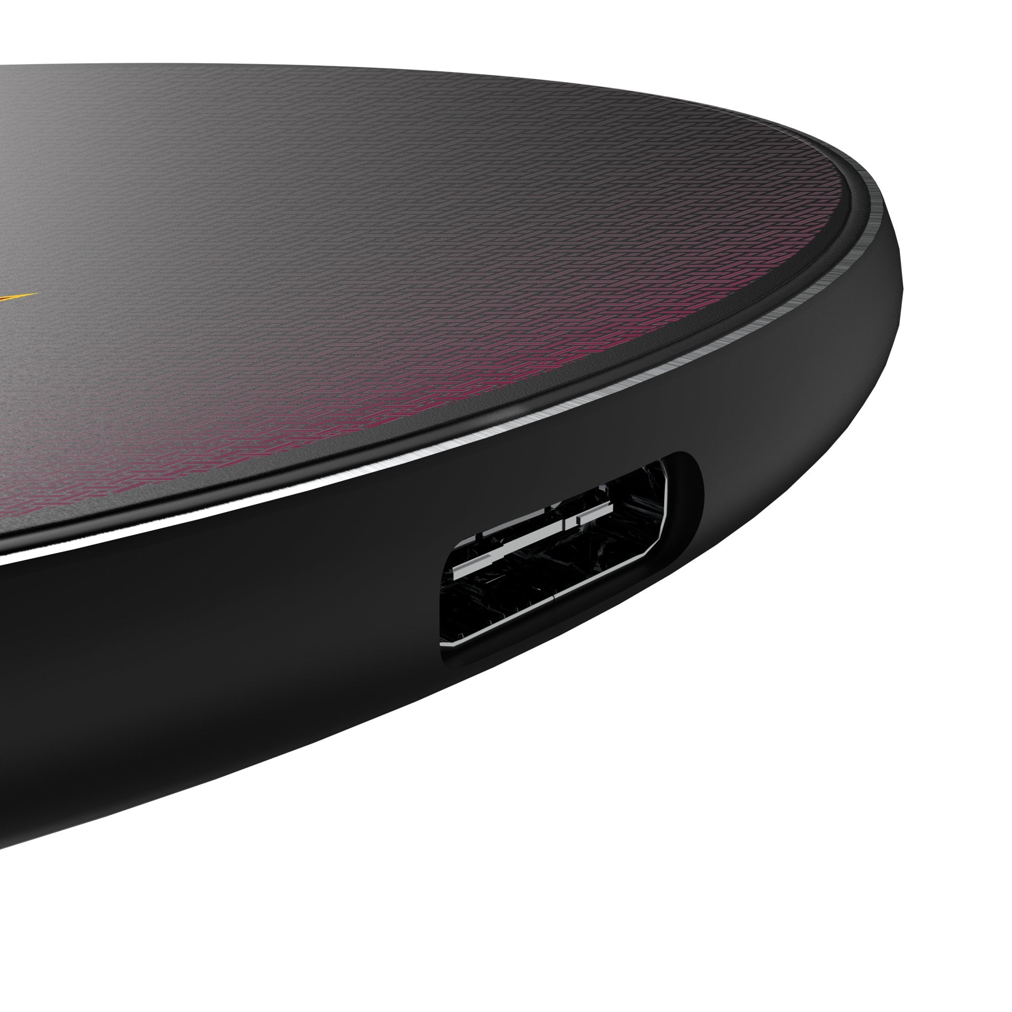 Arizona State University Sun Devils Linen 15-Watt Wireless Charger Detail.Jpg