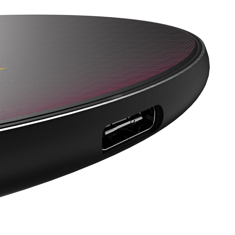 Arizona State University Sun Devils Linen 15-Watt Wireless Charger Detail.Jpg