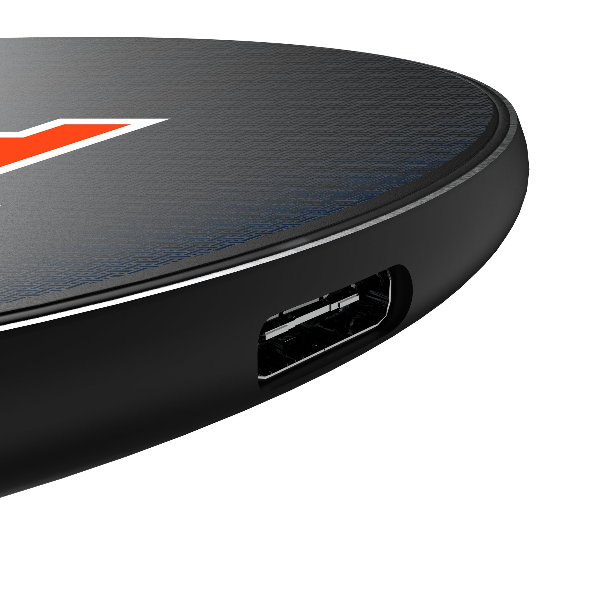 University of Auburn Tigers Linen 15-Watt Wireless Charger Detail.Jpg