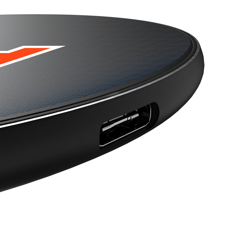 University of Auburn Tigers Linen 15-Watt Wireless Charger Detail.Jpg