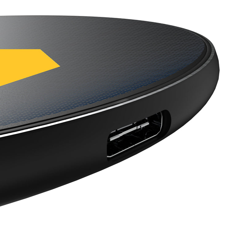 University of California Berkeley Golden Bears Linen 15-Watt Wireless Charger Detail.Jpg