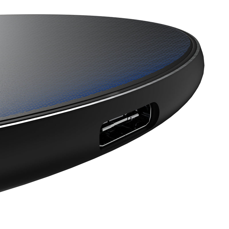 University of Florida Gators Linen 15-Watt Wireless Charger Detail.Jpg