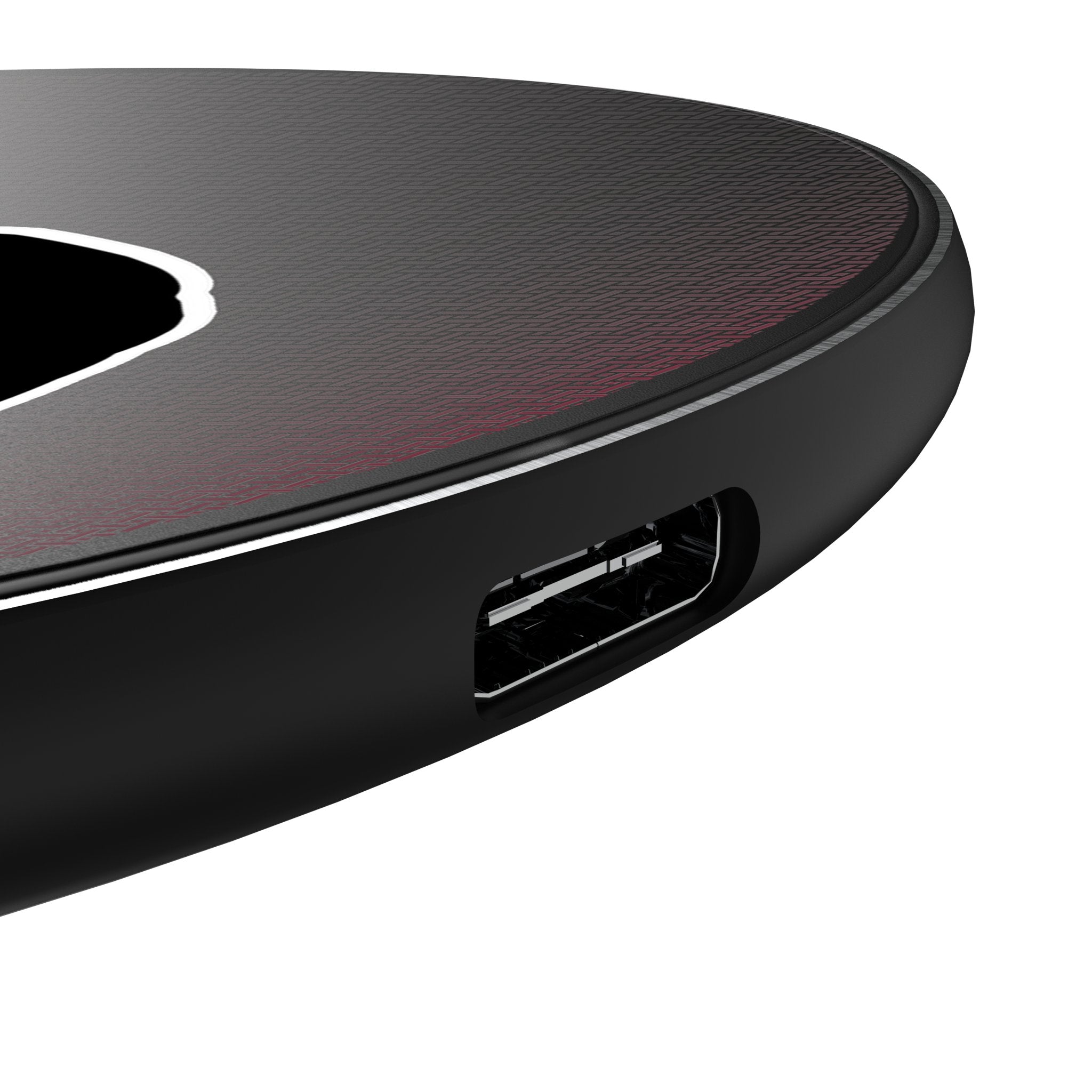 Florida State University Seminoles Linen 15-Watt Wireless Charger Detail.Jpg