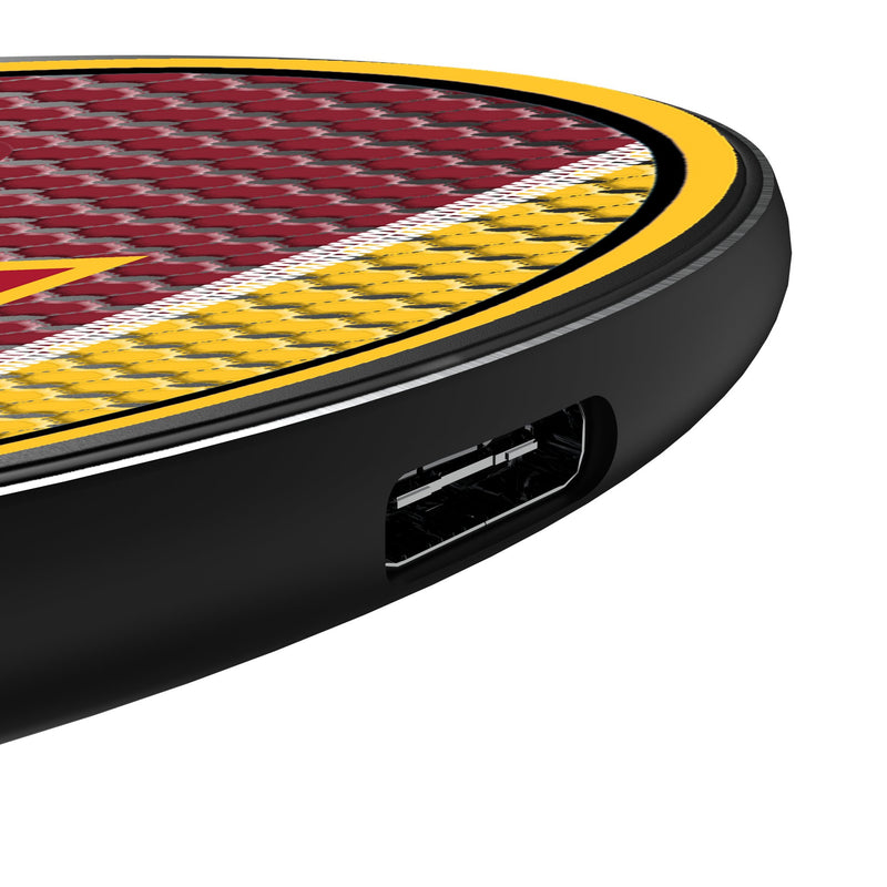 Iowa State University Cyclones Mesh 15-Watt Wireless Charger Detail.Jpg