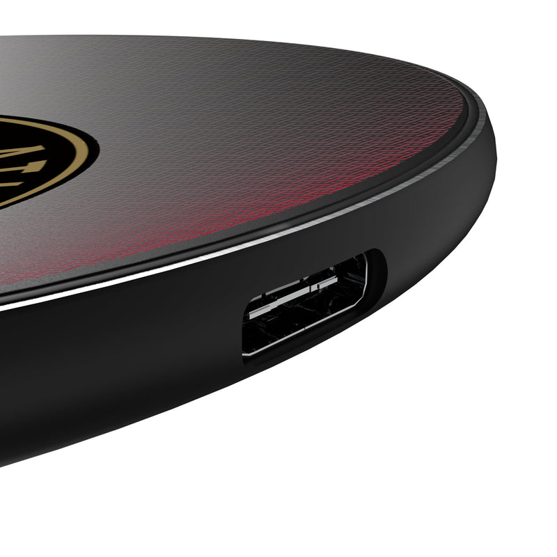 Atlanta United FC Linen 15-Watt Wireless Charger Detail.Jpg