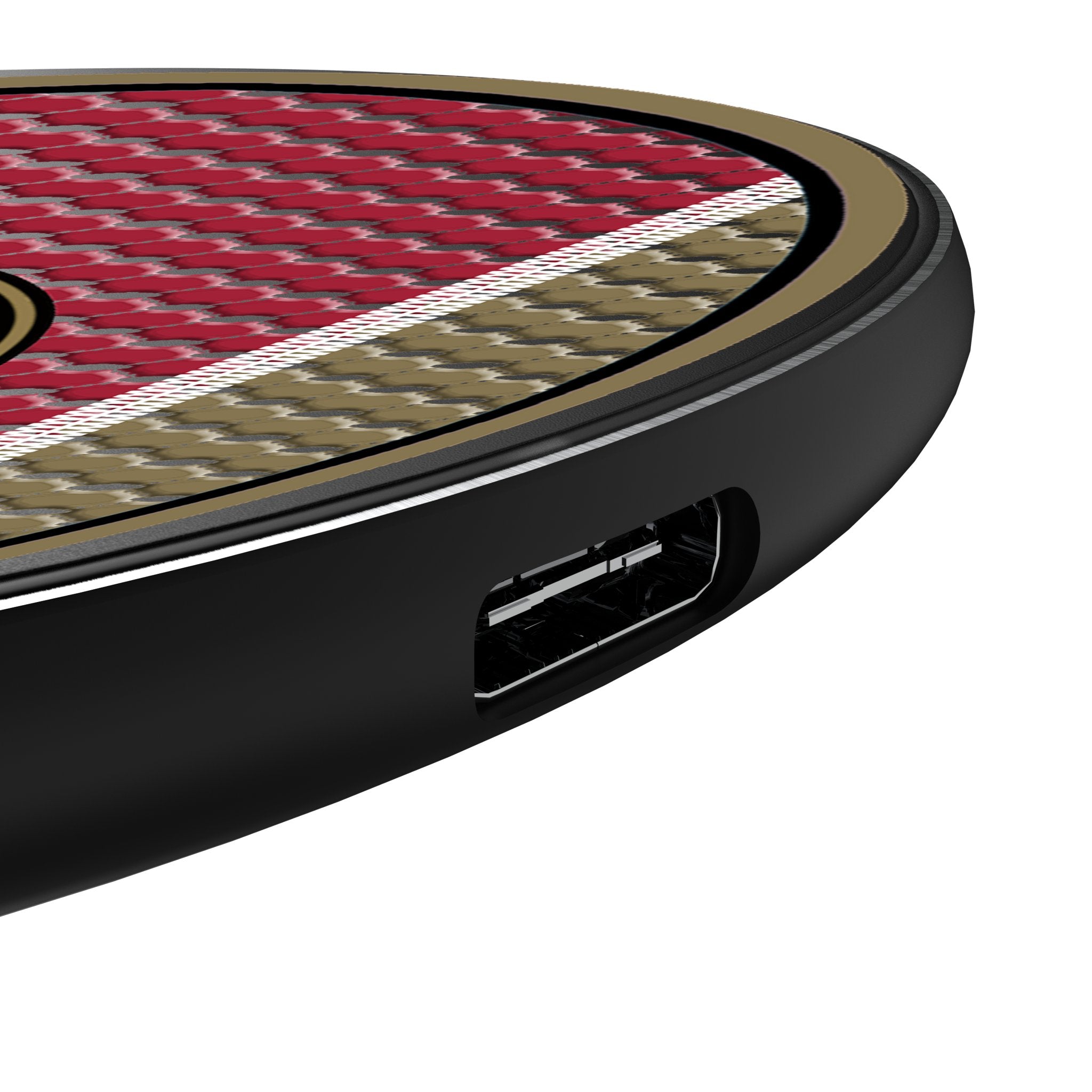 Atlanta United FC Mesh 15-Watt Wireless Charger Detail.Jpg