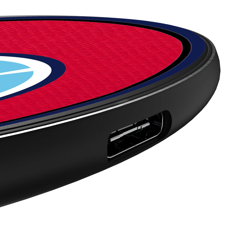 Chicago Fire Personalized Endzone Solid 15-Watt Wireless Charger Detail.Jpg