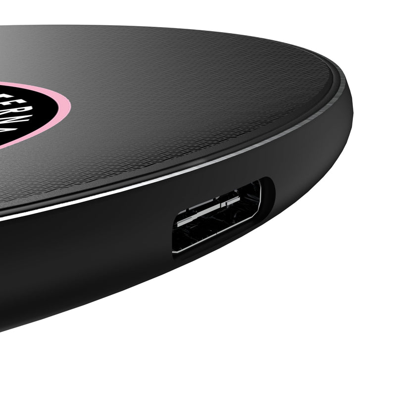 Inter Miami CF Linen 15-Watt Wireless Charger Detail.Jpg