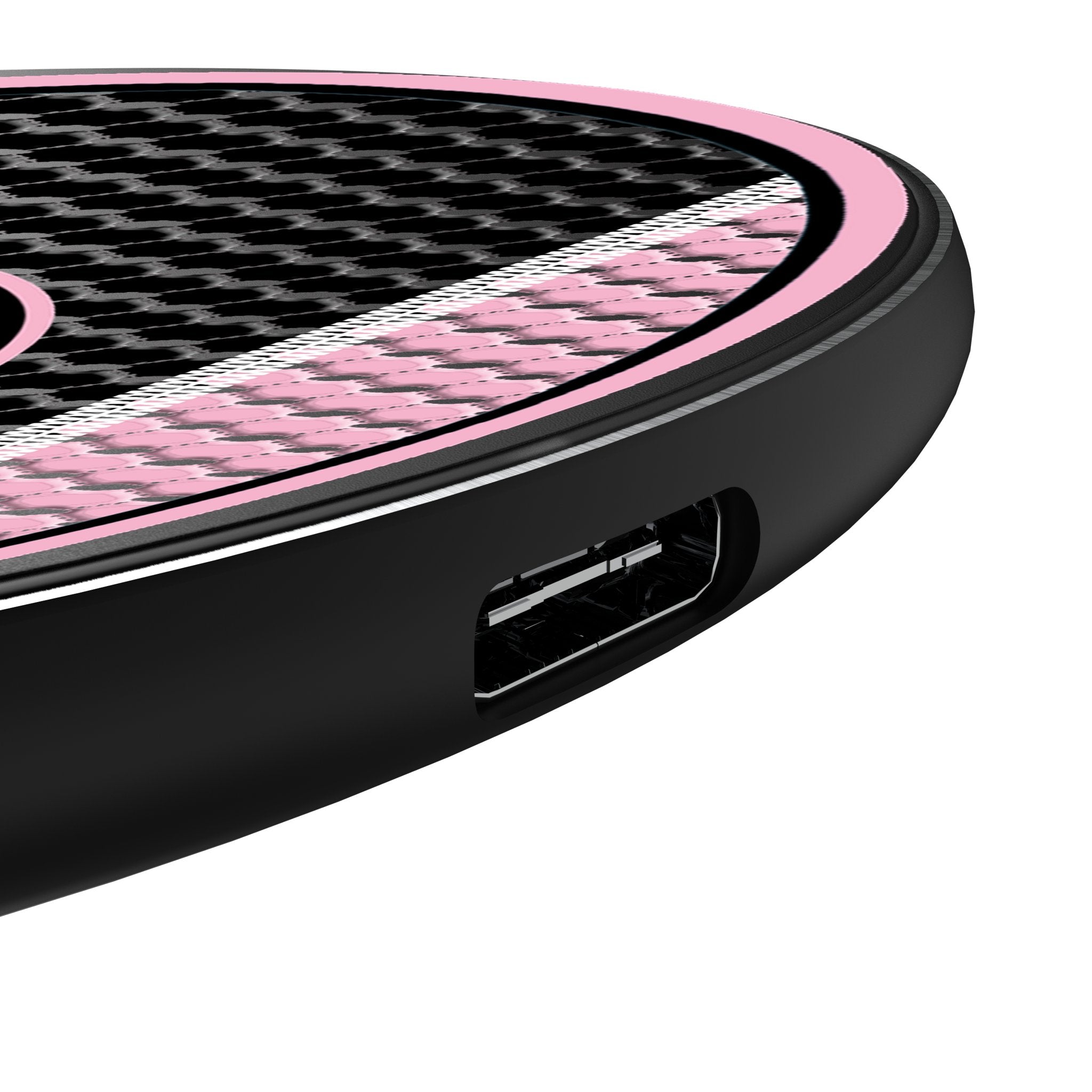 Inter Miami CF Mesh 15-Watt Wireless Charger Detail.Jpg