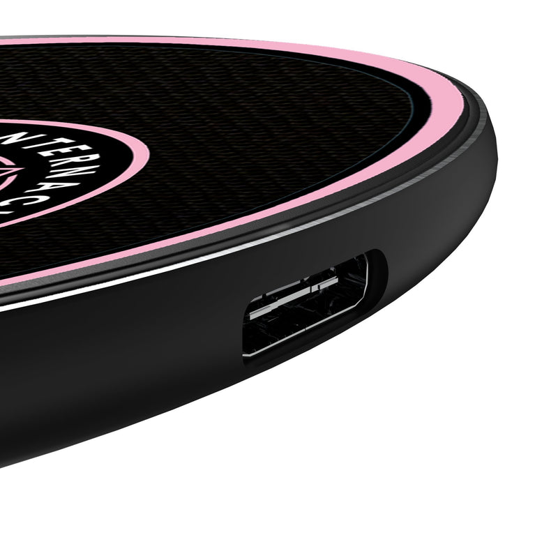 Inter Miami CF Personalized Endzone Solid 15-Watt Wireless Charger Detail.Jpg