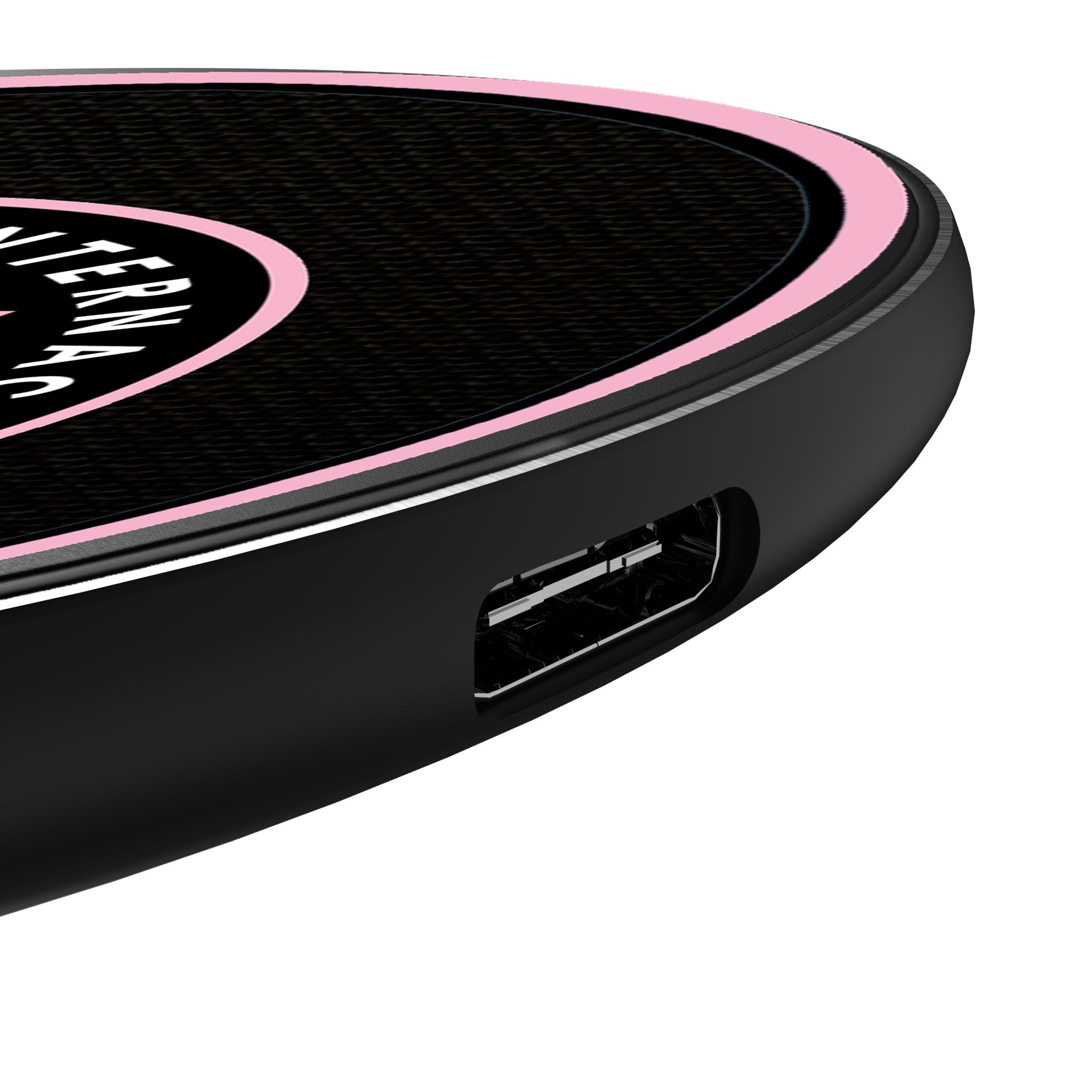 Inter Miami CF Solid 15-Watt Wireless Charger Detail.Jpg