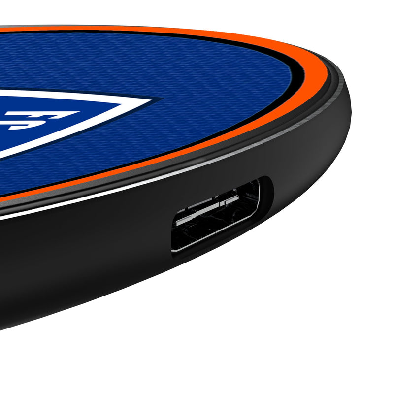 FC Cincinnati Personalized Endzone Solid 15-Watt Wireless Charger Detail.Jpg