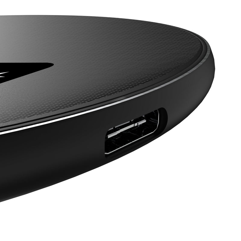 Minnesota United FC Linen 15-Watt Wireless Charger Detail.Jpg