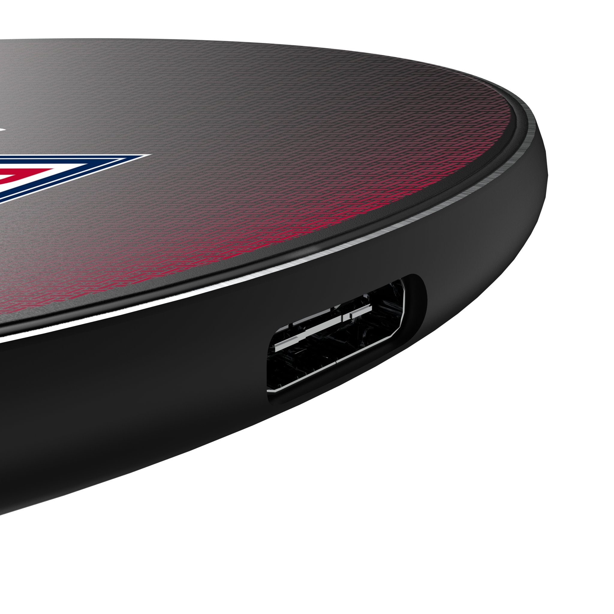 New York Red Bulls Linen 15-Watt Wireless Charger Detail.Jpg