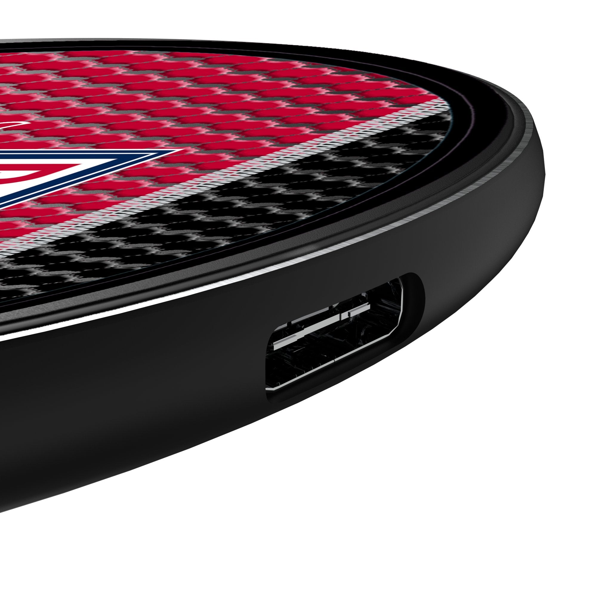 New York Red Bulls Mesh 15-Watt Wireless Charger Detail.Jpg