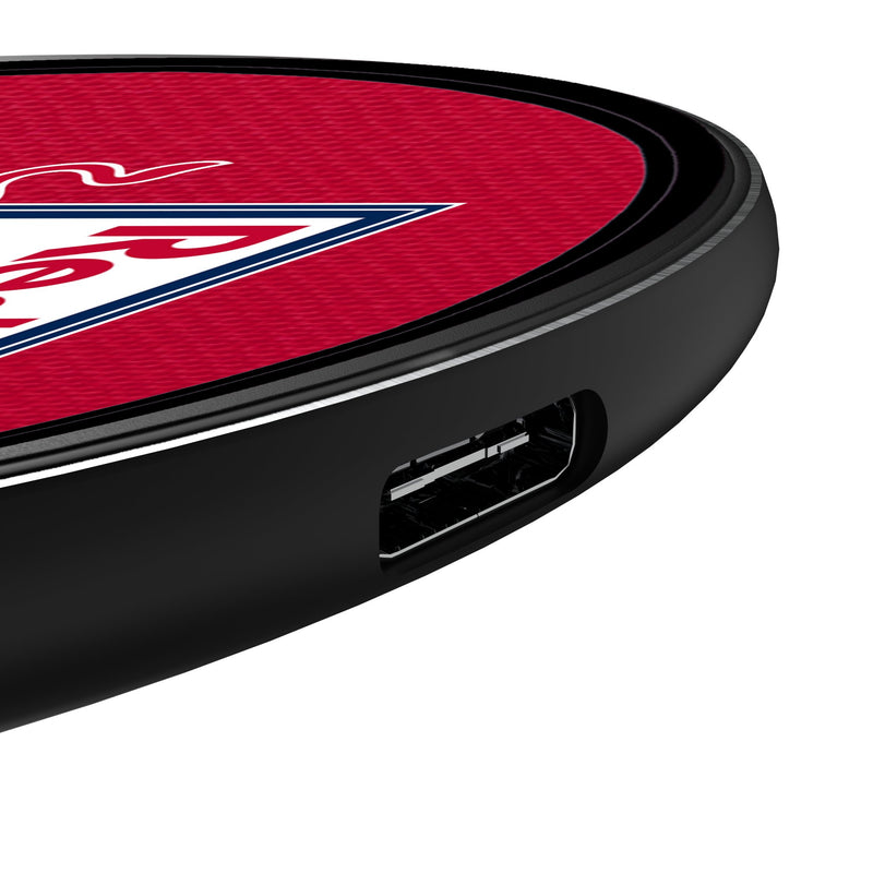 New York Red Bulls Personalized Endzone Solid 15-Watt Wireless Charger Detail.Jpg
