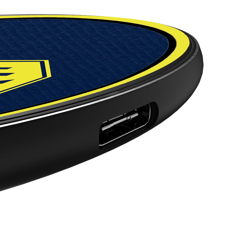 Nashville SC Personalized Endzone Solid 15-Watt Wireless Charger Detail.Jpg