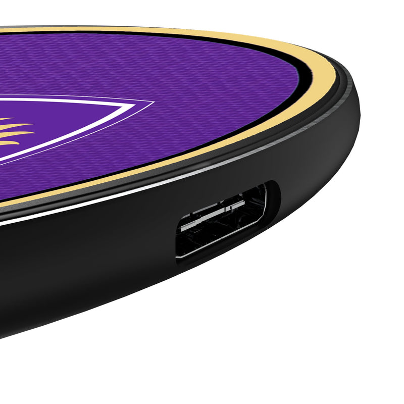 Orlando City Soccer Club Personalized Endzone Solid 15-Watt Wireless Charger Detail.Jpg