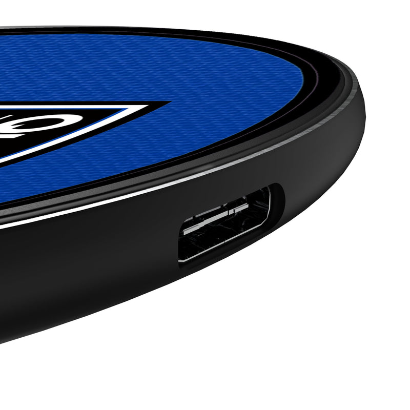 San Jose Earthquakes Personalized Endzone Solid 15-Watt Wireless Charger Detail.Jpg