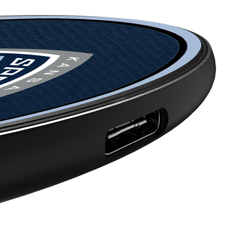 Sporting Kansas City Solid 15-Watt Wireless Charger Detail.Jpg